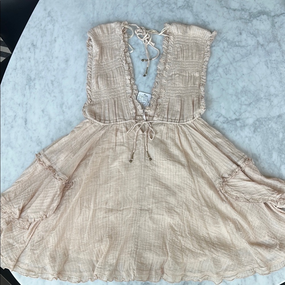 Free People crème Dress XS NWT